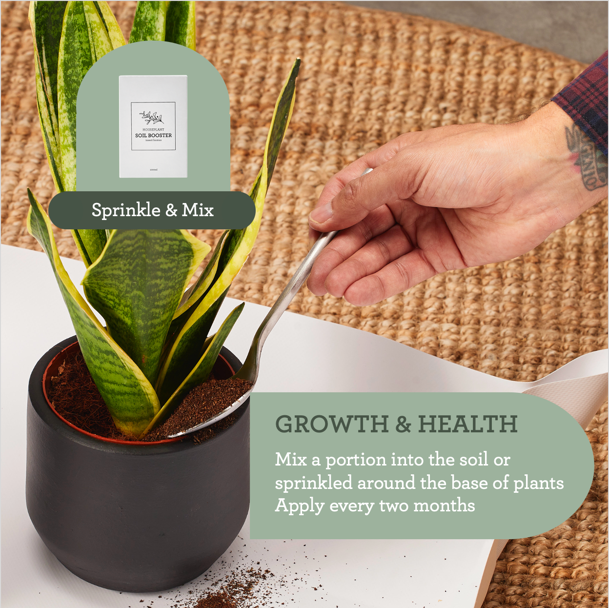 Generosa Soil Booster Organic Fertilizer - Natural Soil Enhancer for Healthy Plants | 1000ml Insect Humus