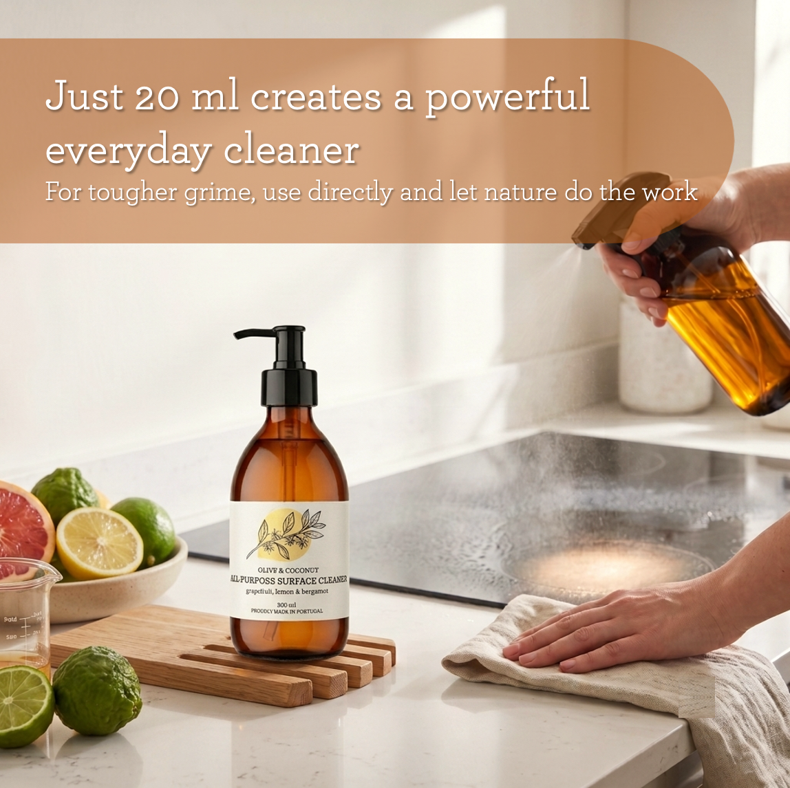 Generosa Natural All-Purpose Surface Cleaner – Grapefruit, Lemon & Bergamot – 300 ml Concentrate
