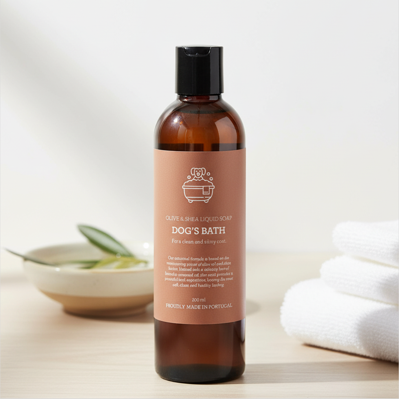 Generosa Dog’s Bath – Olive & Shea Liquid Soap 200 ml | For a clean and shiny coat