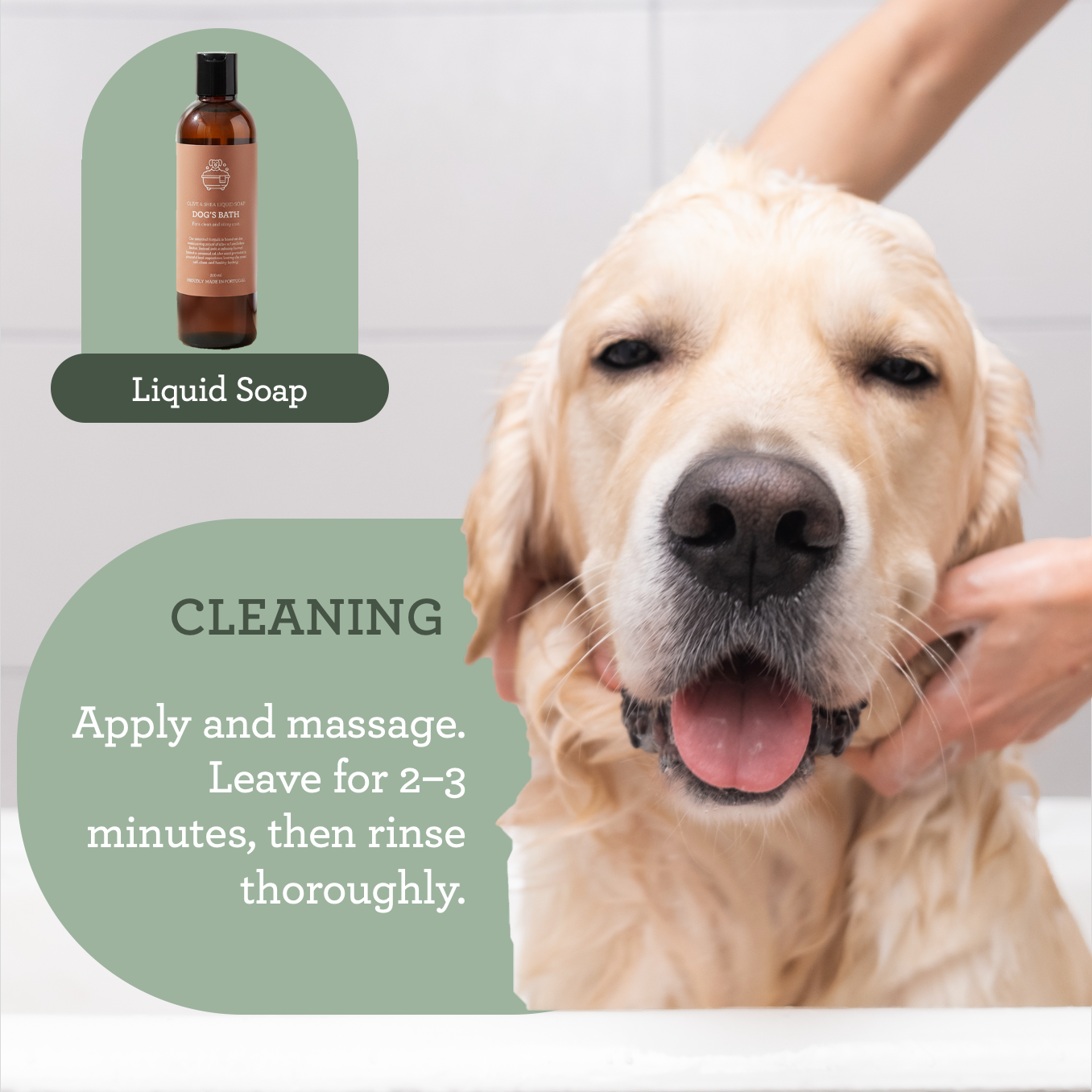 Generosa Dog’s Bath – Olive & Shea Liquid Soap 200 ml | For a clean and shiny coat