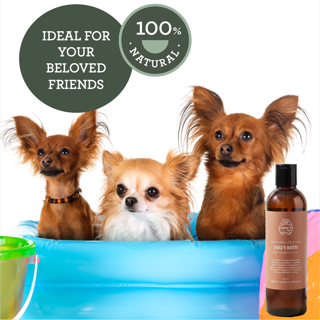 Generosa Dog’s Bath – Olive & Shea Liquid Soap 200 ml | For a clean and shiny coat
