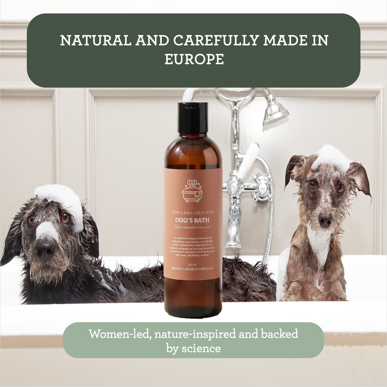 Generosa Dog’s Bath – Olive & Shea Liquid Soap 200 ml | For a clean and shiny coat