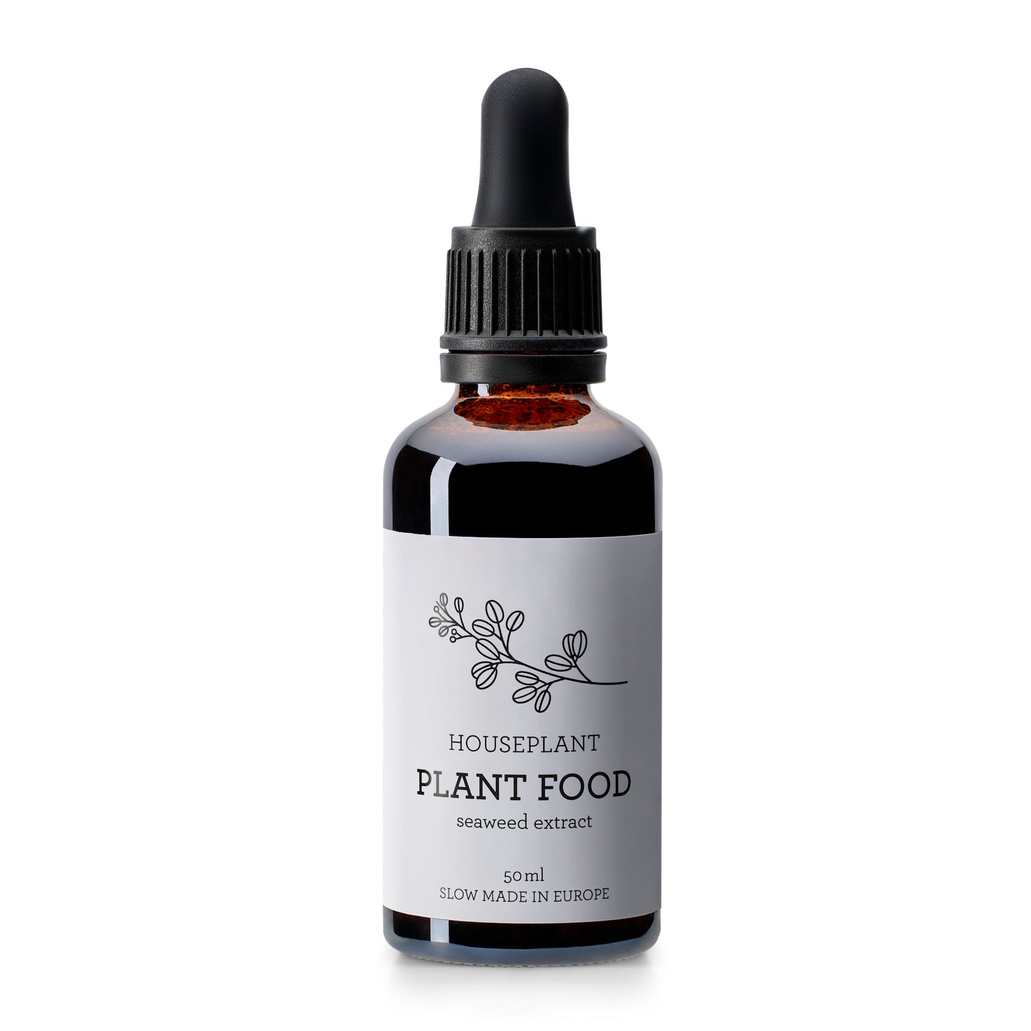 Generosa Natürlicher Flüssigdünger Pflanzennahrung - Dünger für Zimmerpflanzen aus 100% Meeresalgenextrakt | Dünger für Grünpflanzen | 50ml Glasflasche mit Pipette